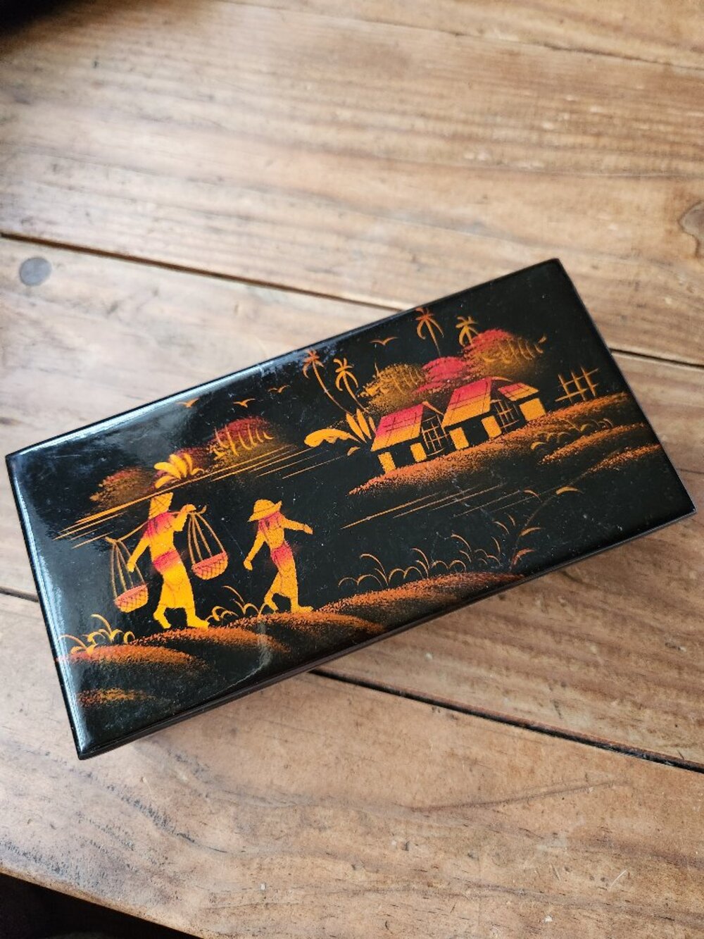 Asian jewelry trinket storage box from Vietnam